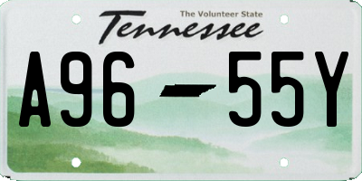 TN license plate A9655Y