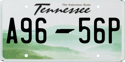 TN license plate A9656P