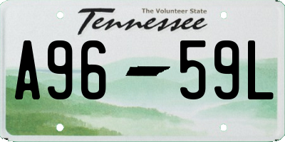 TN license plate A9659L