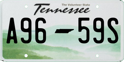TN license plate A9659S