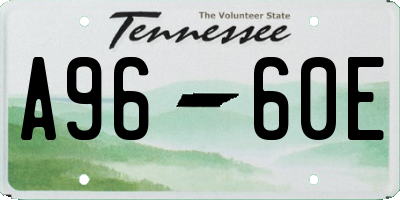 TN license plate A9660E