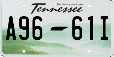 TN license plate A9661I