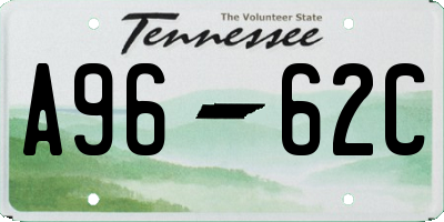 TN license plate A9662C