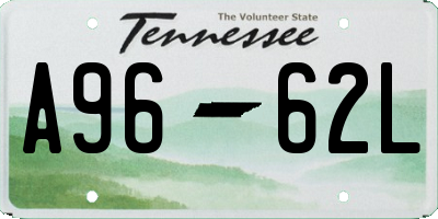 TN license plate A9662L