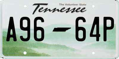 TN license plate A9664P