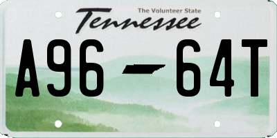 TN license plate A9664T