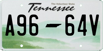 TN license plate A9664V