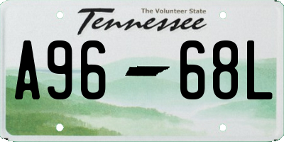 TN license plate A9668L