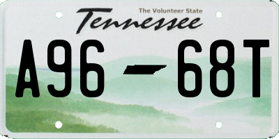 TN license plate A9668T
