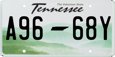 TN license plate A9668Y