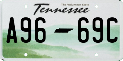 TN license plate A9669C