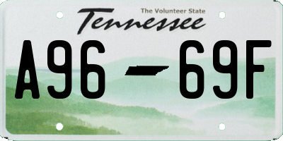 TN license plate A9669F