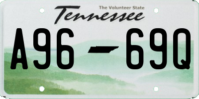 TN license plate A9669Q