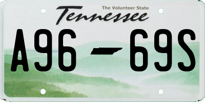 TN license plate A9669S