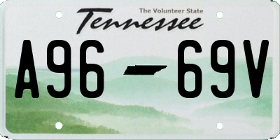 TN license plate A9669V