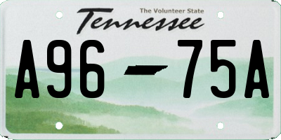 TN license plate A9675A