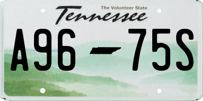 TN license plate A9675S