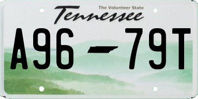 TN license plate A9679T