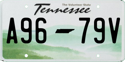 TN license plate A9679V