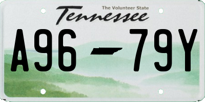 TN license plate A9679Y