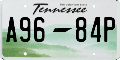 TN license plate A9684P