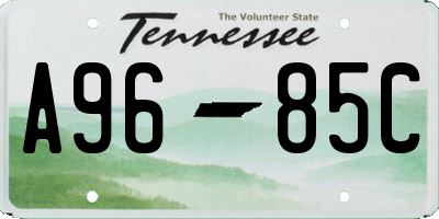 TN license plate A9685C