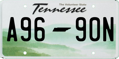 TN license plate A9690N