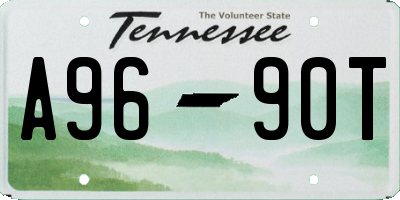 TN license plate A9690T