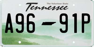 TN license plate A9691P