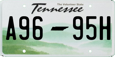TN license plate A9695H