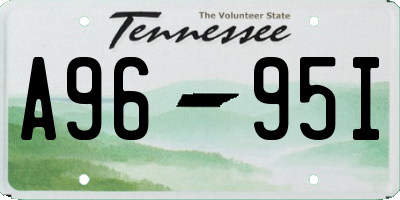 TN license plate A9695I