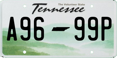 TN license plate A9699P