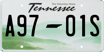 TN license plate A9701S