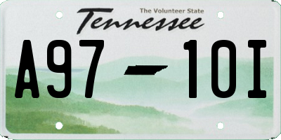 TN license plate A9710I