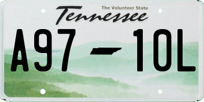TN license plate A9710L