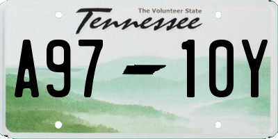 TN license plate A9710Y