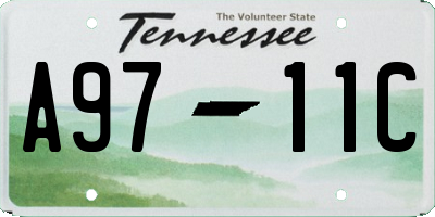 TN license plate A9711C