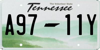 TN license plate A9711Y