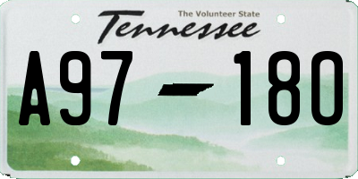 TN license plate A9718O