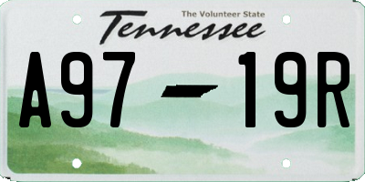 TN license plate A9719R
