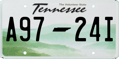 TN license plate A9724I