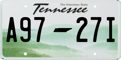 TN license plate A9727I
