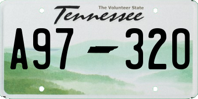 TN license plate A9732O