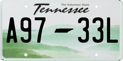 TN license plate A9733L