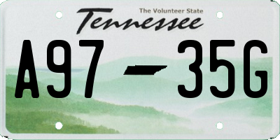 TN license plate A9735G