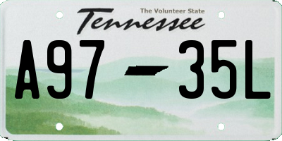 TN license plate A9735L