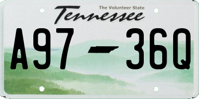 TN license plate A9736Q