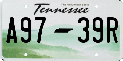 TN license plate A9739R