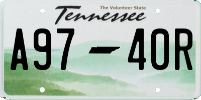 TN license plate A9740R