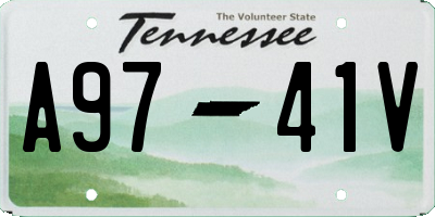TN license plate A9741V